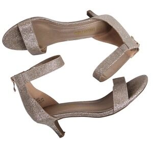 Dream Pairs Women Gold Glitter Ankle Strap Stiletto‎ Heels Dress Shoes Size 6.5